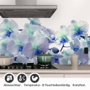 Mobile Preview: Küchenrückwand Folie Orchideenpracht Detailbild 1