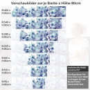 Mobile Preview: Küchenrückwand Folie Orchideenpracht Höhe 80cm
