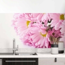 Mobile Preview: Küchenrückwand Folie rosa Blüten Hauptbild