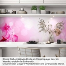 Mobile Preview: Küchenrückwand Folie pinke Rosen Artikelbild 1