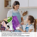Mobile Preview: Küchenrückwand Folie violette Krokusse A4 Muster