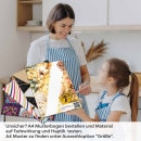 Mobile Preview: Küchenrückwand Folie Pizzagenuss - Viva Italia Bunte Pizza-Motive A4 Muster