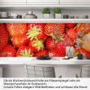 Mobile Preview: Küchenrückwand Folie Sommerliche Erdbeeren - Fruchtige Frische Artikelbild 1