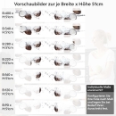 Mobile Preview: Küchenrückwand Folie Kokosnuss Splash Variantenauswahl Vorschaubild Höhe 51cm
