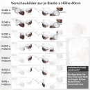 Mobile Preview: Küchenrückwand Folie Kokosnuss Splash Variantenauswahl Vorschaubild Höhe 60cm
