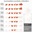 Mobile Preview: Küchenrückwand Folie Strawberries Variantenauswahl Vorschaubild Höhe 80cm