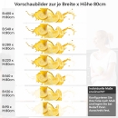 Mobile Preview: Küchenrückwand Folie Lemon Splash Variantenauswahl Vorschaubild Höhe 80cm