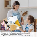 Mobile Preview: Küchenrückwand Folie spritzige Orangen A4 Muster