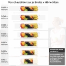 Mobile Preview: Küchenrückwand Folie Obstkorb Variantenauswahl Vorschaubild Höhe 51cm