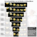 Mobile Preview: Küchenrückwand Folie Laranjas Variantenauswahl Vorschaubild Höhe 80cm