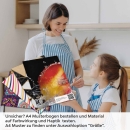 Mobile Preview: Küchenrückwand Folie Äpfel Splash A4 Muster