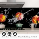 Mobile Preview: Küchenrückwand Folie Äpfel Splash Detailbild 1