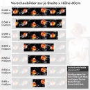 Mobile Preview: Küchenrückwand Folie Äpfel Splash Variantenauswahl Vorschaubild Höhe 60cm