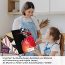 Mobile Preview: Küchenrückwand Folie bunte Äpfel A4 Muster