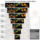 Mobile Preview: Küchenrückwand Folie tropische Früchte Variantenauswahl Vorschaubild Höhe 80cm