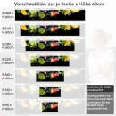Mobile Preview: Küchenrückwand Folie erfrischende Früchte Variantenauswahl Vorschaubild Höhe 60cm