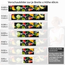 Mobile Preview: Küchenrückwand Folie Früchte mit Eiswürfel Variantenauswahl Vorschaubild Höhe 60cm