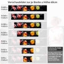 Mobile Preview: Küchenrückwand Folie Elmas Variantenauswahl Vorschaubild Höhe 60cm