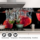Mobile Preview: Küchenrückwand Folie frische Erdbeeren Detailbild 1