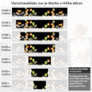 Mobile Preview: Küchenrückwand Folie tropische Früchte Variantenauswahl Vorschaubild Höhe 60cm