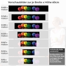 Mobile Preview: Küchenrückwand Folie farbige Äpfel Variantenauswahl Vorschaubild Höhe 60cm