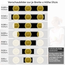 Mobile Preview: Küchenrückwand Folie Zitronenscheiben - Schwarz-Gelber Hingucker Höhe 51cm