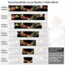 Mobile Preview: Küchenrückwand Folie Ananas, Kokos & Co. als Küchenhighlight Höhe 60cm
