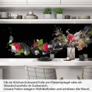 Mobile Preview: Küchenrückwand Folie Brombeeren, Himbeeren & Minze im Wassereffekt Artikelbild 1