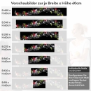 Mobile Preview: Küchenrückwand Folie Brombeeren, Himbeeren & Minze im Wassereffekt Höhe 60cm