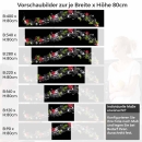 Mobile Preview: Küchenrückwand Folie Brombeeren, Himbeeren & Minze im Wassereffekt Höhe 80cm
