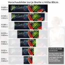 Mobile Preview: Küchenrückwand Folie Wassermelone & Früchtemix im Wasserspiel Höhe 80cm