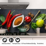Mobile Preview: Küchenrückwand Folie Kräuter und Gewürze - Intensives Küchenflair Detailbild 1