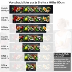 Mobile Preview: Küchenrückwand Folie Kräuter und Gewürze - Intensives Küchenflair Höhe 80cm