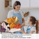 Mobile Preview: Küchenrückwand Folie Farbige Gewürzvielfalt in Glas A4 Muster
