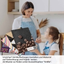 Mobile Preview: Küchenrückwand Folie Kaffeebohnen - Für die perfekte Kaffeeküche A4 Muster