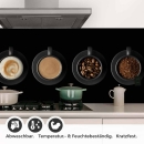 Mobile Preview: Küchenrückwand Folie Kaffee Tassen - Vielfalt auf schwarzem Hintergrund Detailbild 1