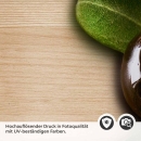 Mobile Preview: Küchenrückwand Folie Edles Oliven-Motiv auf Holzoptik Detailbild 2