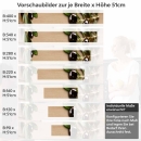 Mobile Preview: Küchenrückwand Folie Edles Oliven-Motiv auf Holzoptik Höhe 51cm