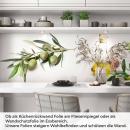 Mobile Preview: Küchenrückwand Folie Olivenzweige & Olivenöl - Mediterrane Eleganz Artikelbild 1