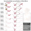 Mobile Preview: Küchenrückwand Folie Rot- und Weißwein - Kunstvolles Weinmotiv Höhe 80cm
