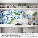 Mobile Preview: Küchenrückwand Folie spritzige Limetten & Eiswürfel Artikelbild 1