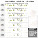 Mobile Preview: Küchenrückwand Folie Lime Splash Variantenauswahl Vorschaubild  Höhe 51cm