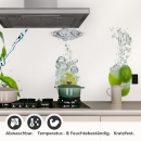 Mobile Preview: Küchenrückwand Folie Limetten Wasser Splash Detailbild 1