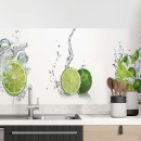 Mobile Preview: Küchenrückwand Folie Limetten Wasser Splash Hauptbild 1