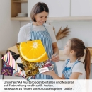 Mobile Preview: Küchenrückwand Folie Obst Splash A4 Muster
