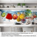 Mobile Preview: Küchenrückwand Folie Obst Splash Splash Artikelbild 1