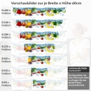 Mobile Preview: Küchenrückwand Folie Obst Splash Variantenauswahl Vorschaubild  Höhe 60cm