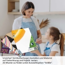 Mobile Preview: Küchenrückwand Folie Orangen Splash A4 Muster