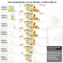 Mobile Preview: Küchenrückwand Folie Orangen Splash Variantenauswahl Vorschaubild  Höhe 80cm