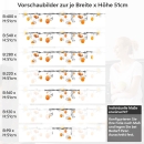 Mobile Preview: Küchenrückwand Folie Orangen Mix Variantenauswahl Vorschaubild  Höhe 51cm